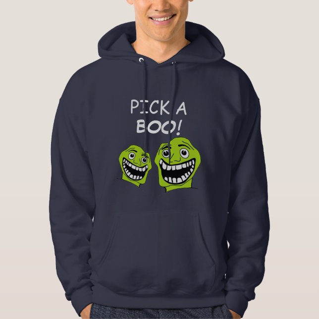 plocka ett boo! hoodie (Framsida)
