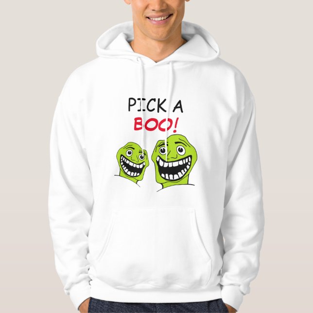 plocka ett boo! hoodie (Framsida)