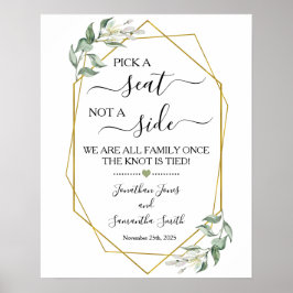 Plocka ett säte som inte är en minnesceremoni i br poster