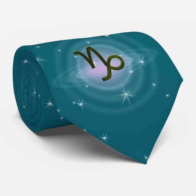Plocka Färg Capricorn Zodiac Astrologisk signal Slips (Rullad)