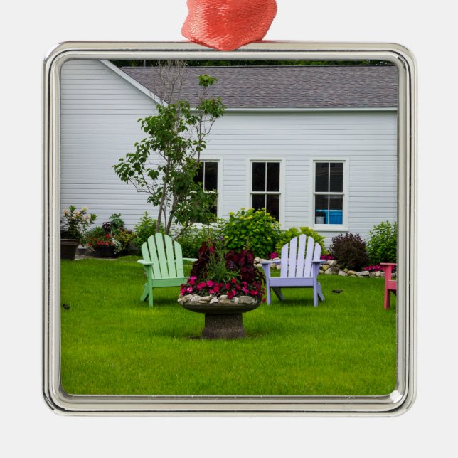 Plocka Färg Julgransprydnad Metall (Framsidan)