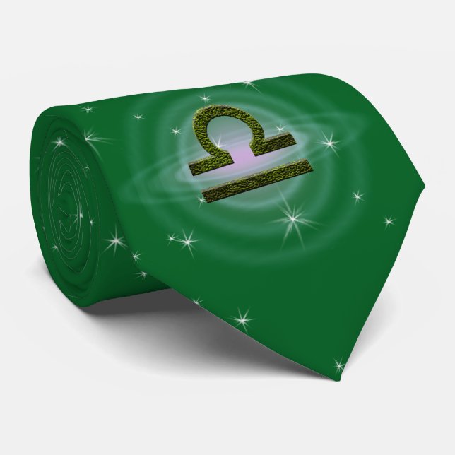 Plocka Färg Libra Zodiac Astrologisk signal Slips (Rullad)