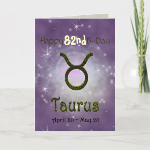 Plocka Färg Taurus Zodiac Astrologiskt tecken Kort