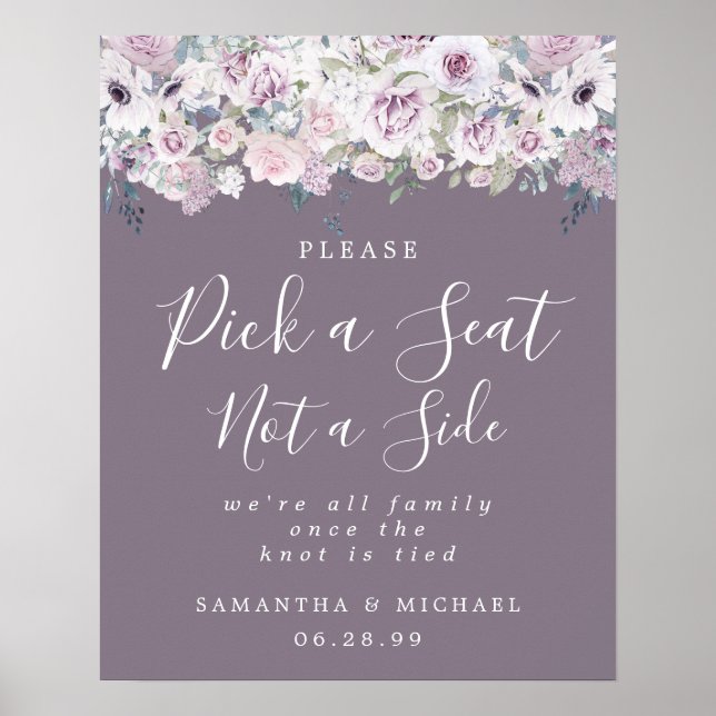 Plocka för Blommigt av passagerare ett säte som in Poster (Framsidan)