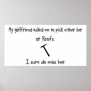 Plocka Girlvän eller Tak Poster