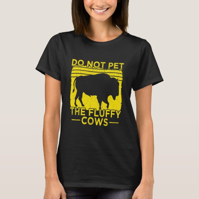 Plocka inte fluffy Cows-skämtet T Shirt (Framsida)