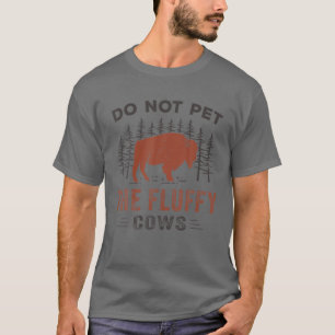 Plocka inte fluffykorna, Bison-Vintagen T Shirt