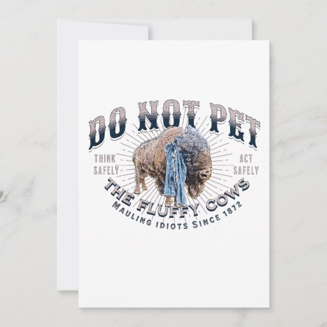 Plocka inte fluffykorna julkort (Framsida)