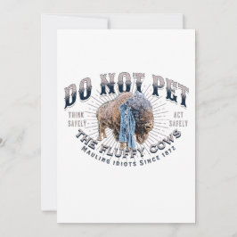 Plocka inte fluffykorna julkort