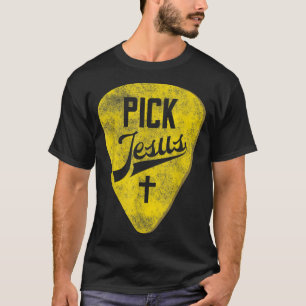 Plocka Jesus Christian Music Pastor Guitar T Shirt
