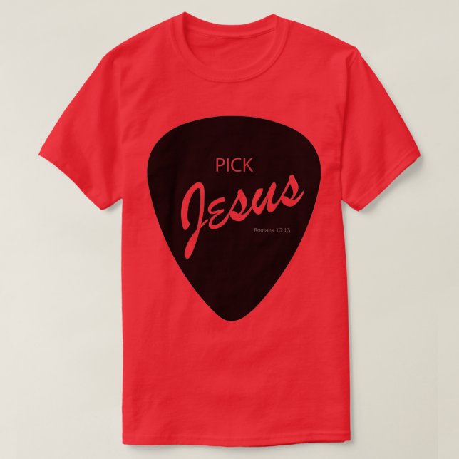 PLOCKA JESUS FENDER STIL BLACK T SHIRT (Design framsida)