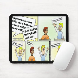 Plocka Me Black Mouse Pad Musmatta