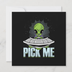 Plocka mig Alien Abduction UFO Utomjordingars Extr Inbjudningar