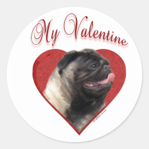 Plocka min Valentine - Sticker Runt Klistermärke