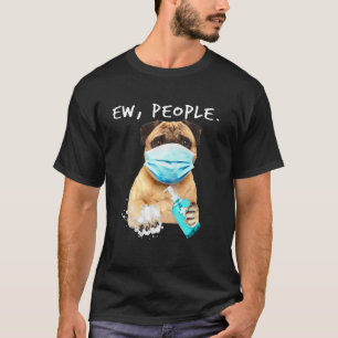 Plocka nu folk Hund på en Ansikte-mask T Shirt