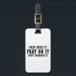 Plocka över den rocka genom den kristna bagagebricka<br><div class="desc">Pray on it Pray over it Pray through it Christian Faith</div>