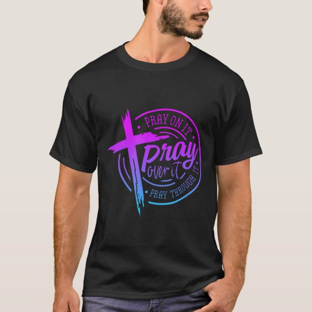 Plocka över den rocka genom den kristna t shirt (Framsida)