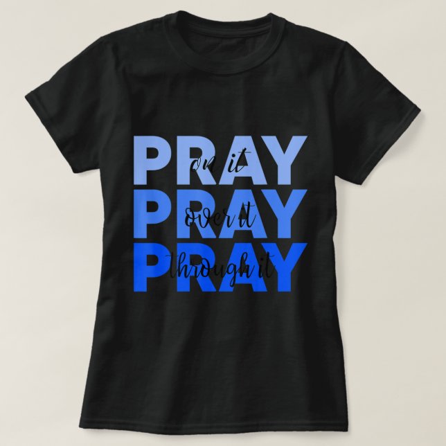 Plocka över den rocka genom den kristna t shirt (Design framsida)
