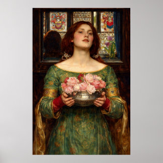 Plocka rosor så länge det kan vara av Waterhouse Poster