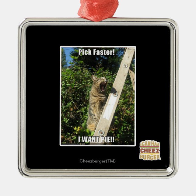 Plocka snabbare! julgransprydnad metall (Framsidan)