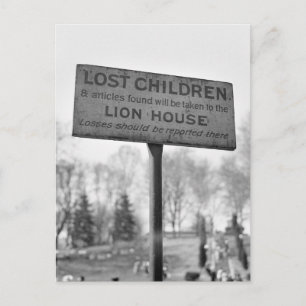 Plocka Up Borttappad Children in the Lejon House: Vykort