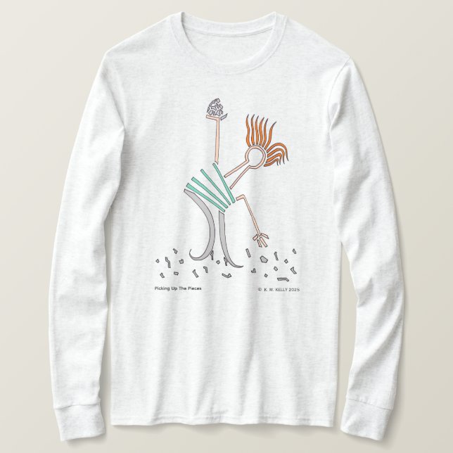 Plocka Upp Delarna - Bärbar Konst - T Shirt (Design framsida)