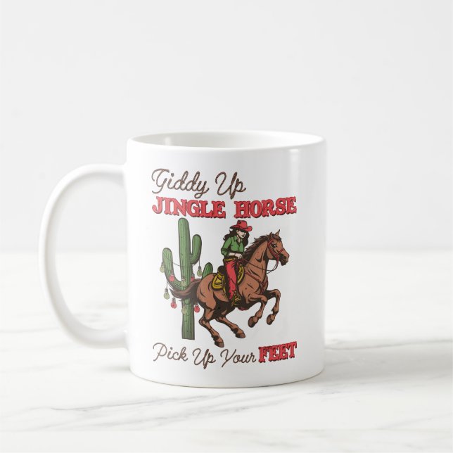 Plocka upp dig med Jingle Horse, Cowboy Kaffemugg (Vänster)