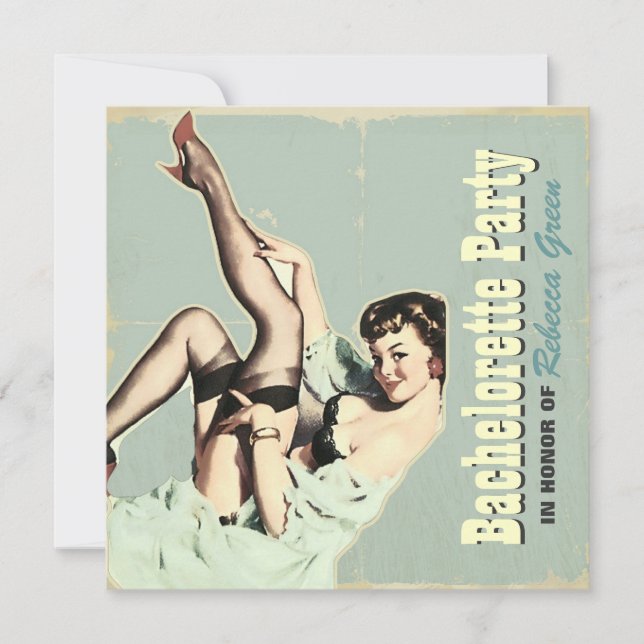 Plocka upp en liten flicka på festen inbjudningar (Framsida)