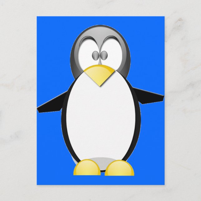 Plocka upp en penquin vykort (Framsida)