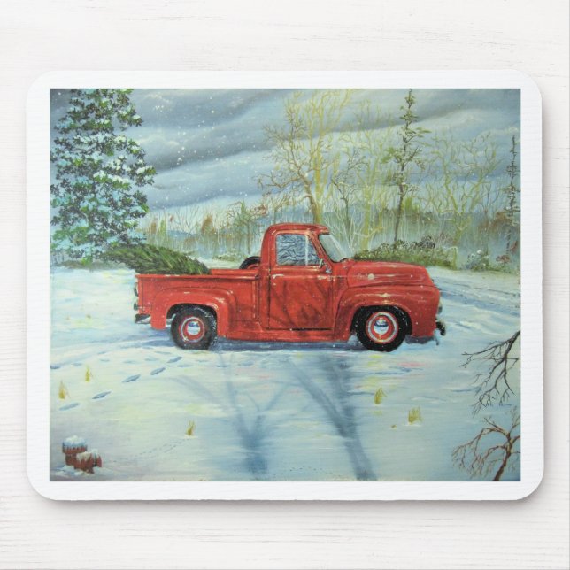 Plocka upp Träd till jul Musmatta (Framsidan)