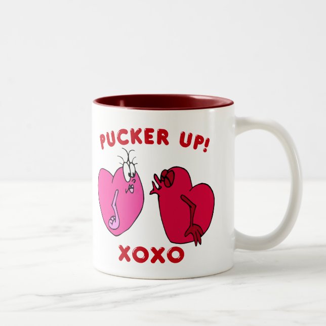 Plocka upp Valentine Hearts Mugg (Höger)