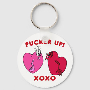 Plocka upp Valentine Hearts Nyckelring