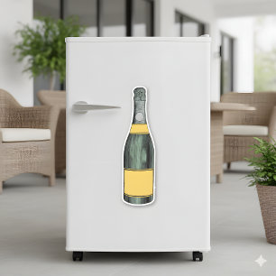 Plocka ut det förflutna: Retro Champagne Sticker Klistermärken