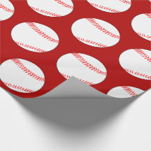 Plocka Valfri Färg Baseball Party Gift Wrapping Pa