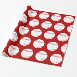 Plocka Valfri Färg Baseball Party Gift Wrapping Pa Presentpapper