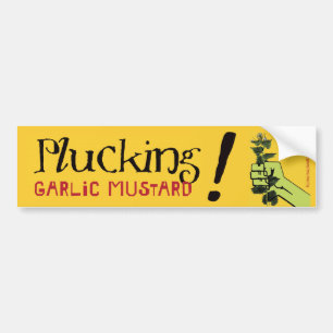 Plocka vitlöksenap! bildekal