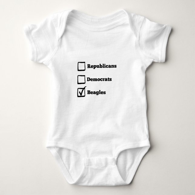 PlockaBeagles! Politiskt Beagletryck Tee (Framsida)