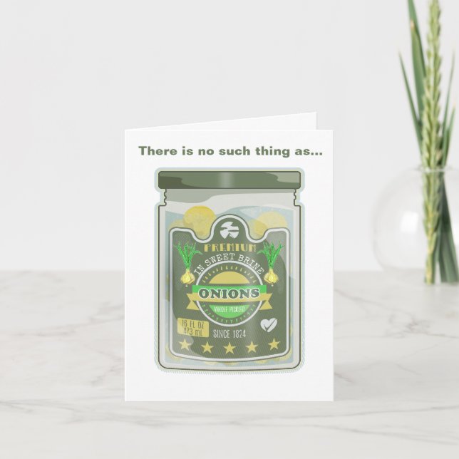 Plockade lök kort (Framsida)