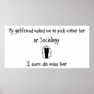 Plockaflickvän eller sociologi poster