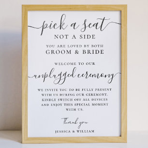 Plockan för Ceremony med opluggat bröllop är ett s Poster