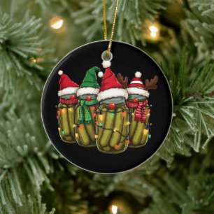 Plockan Retro Canner Pickles Julljus Homemade Julgransprydnad Keramik