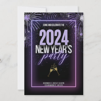 Plockande början: nyårsafton Firande Inbjudningar