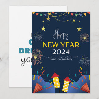 "Plockande början: nytt årsinbjudningskort Inbjudningar