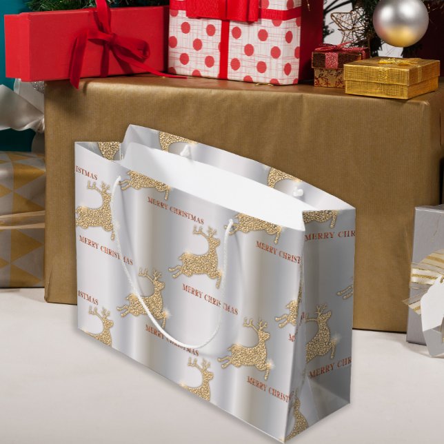 Plockande julen Golden Reindeer Silver (Skapare uppladdad)