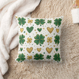 Plockande St. Patrick's Mönster Design Kudde