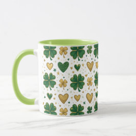 Plockande St. Patrick's Mönster Design Mugg