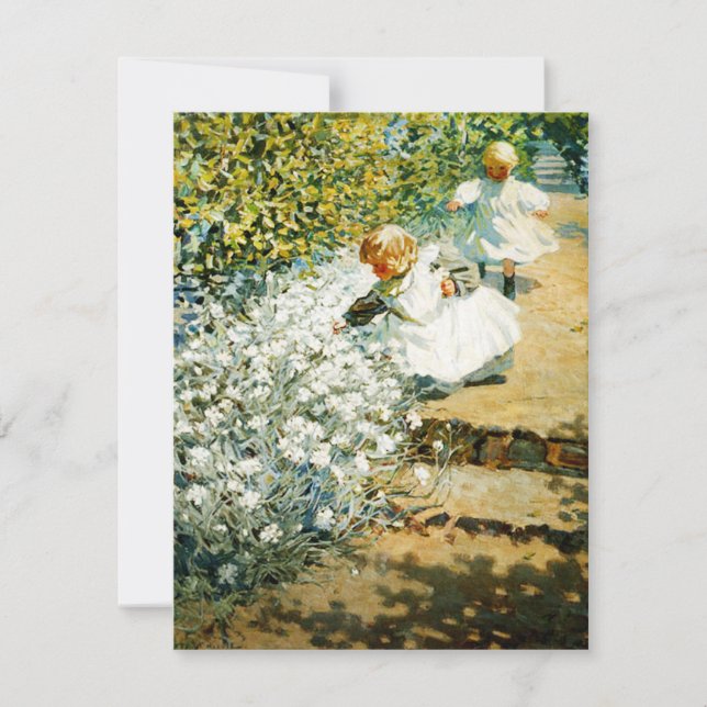 Plockblommor - inbjudan (Framsida)