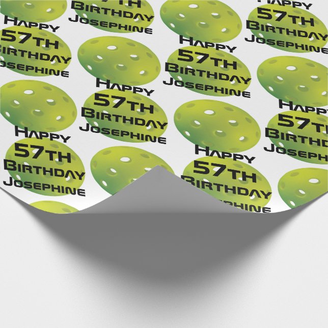 Plockbollar av Grönt med eget namn och nummer  Presentpapper (Hörn)