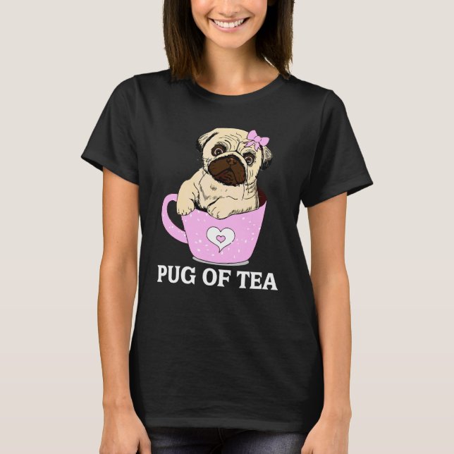 Plockburk av ludda Pugg från Hund (Pet Pug) T Shirt (Framsida)