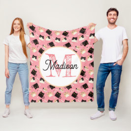 Plockfilt av monogrammad personlig fleecefilt